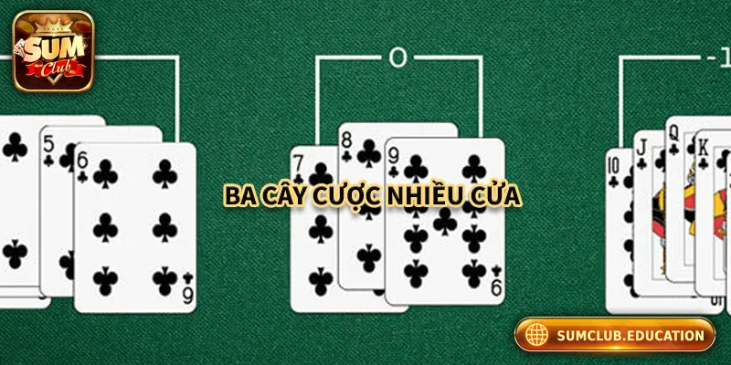 Ba cây đặt cược nhiều cửa mang lại tỷ lệ thắng lớn